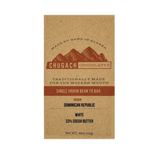 Load image into Gallery viewer, Single Origin White Chocolate Dominican Republic 33% Cocoa Butter (25g) Bar - Chugach Chocolates