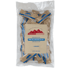 Load image into Gallery viewer, Bag of 25 or 50 or 100 Sea Salt Mini Chocolate Bars 2" x 1" - Chugach Chocolates